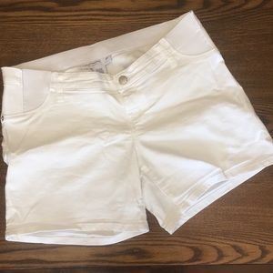 White Hot Maternity Denim Shorts! 🔥